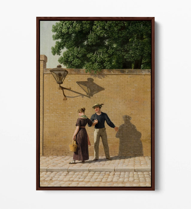 Canvas Art Print – Sailor Leaves Girlfriend | Float Effect, Premium Handmade Wall Art