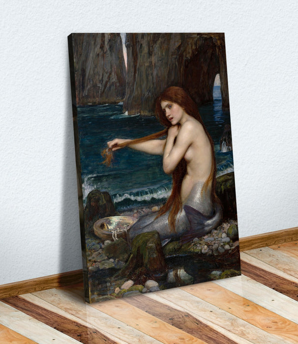 John William Waterhouse Mermaid CANVAS WALL ART PICTURE PRINT PAINTING