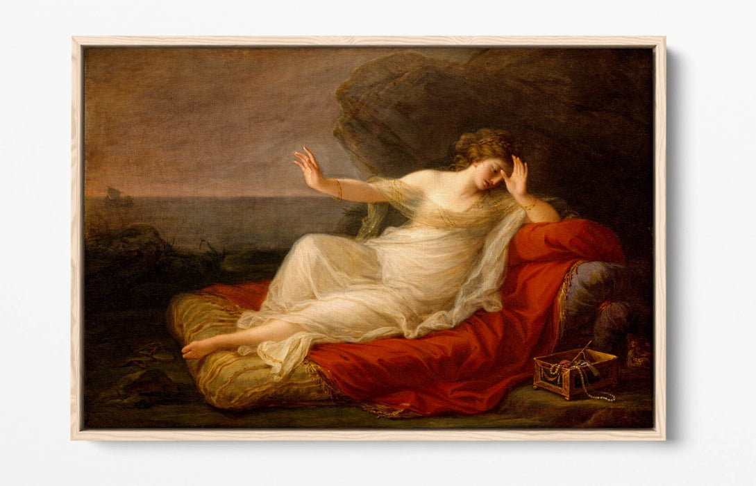 Float Effect Canvas Wall Art - Angelica Kauffman Ariadne Abandoned By Theseus Museum Quality Print
