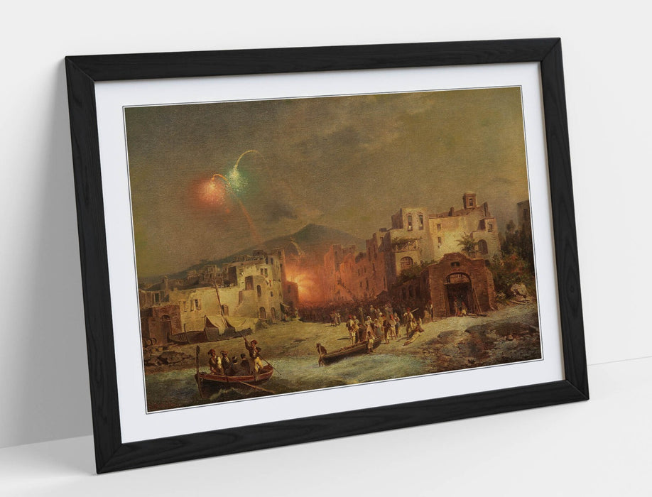 Framed Art Poster - Santa Lucia Fest by Unterberger | Handmade Wall Art Print