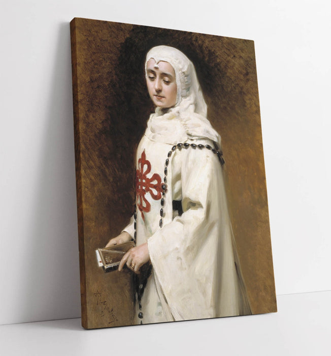 Canvas Wall Art - Raimundo Madrazo Portrait Print on Premium MDF Frame