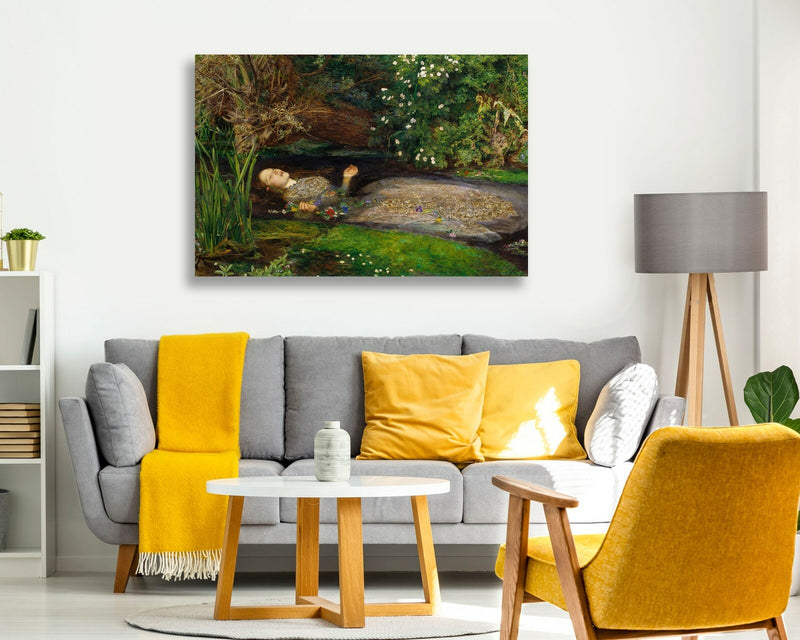 Canvas Wall Art - John Everett Millais Ophelia Framed Print With Premium Varnish Finish