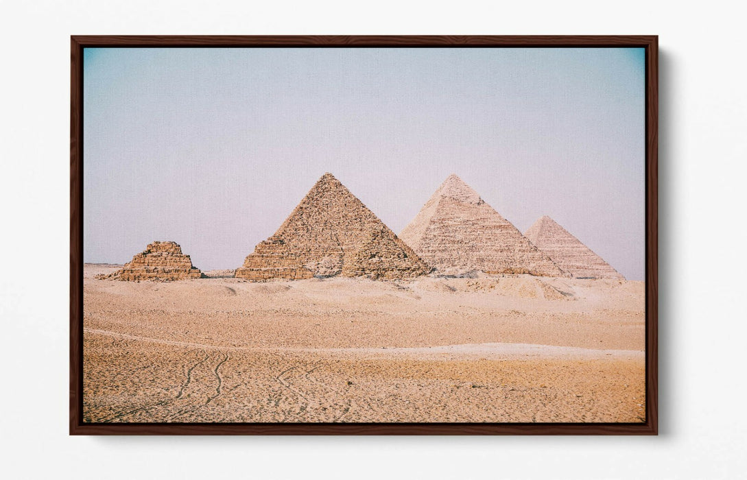 Pyramids Of Giza Canvas - Premium Float Effect Wall Art With Vibrant Colors