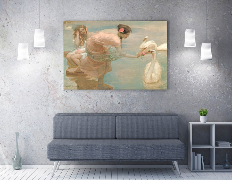 Canvas Wall Art - Rupert Bunny Summer Morning Painting | Handmade Print