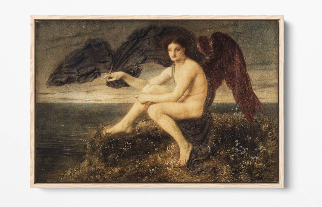 SIMEON SOLOMON, DAWN -FLOAT EFFECT CANVAS WALL ART PRINT