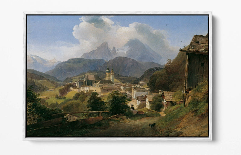 Float Effect Canvas - Berchtesgaden Mountain Art Print | Premium Handmade UK Canvas