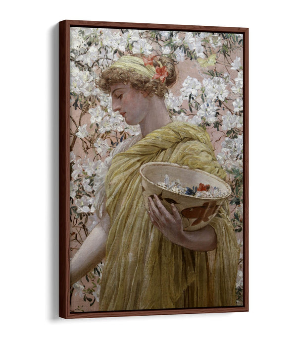 ALBERT JOSEPH MOORE, AZALEE -FLOAT EFFECT CANVAS WALL ART PIC PRINT