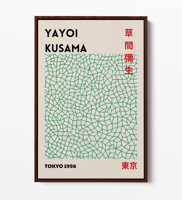 Float Effect Canvas | Yayoi Kusama Tokyo Abstract Contemporary Decor Art Print