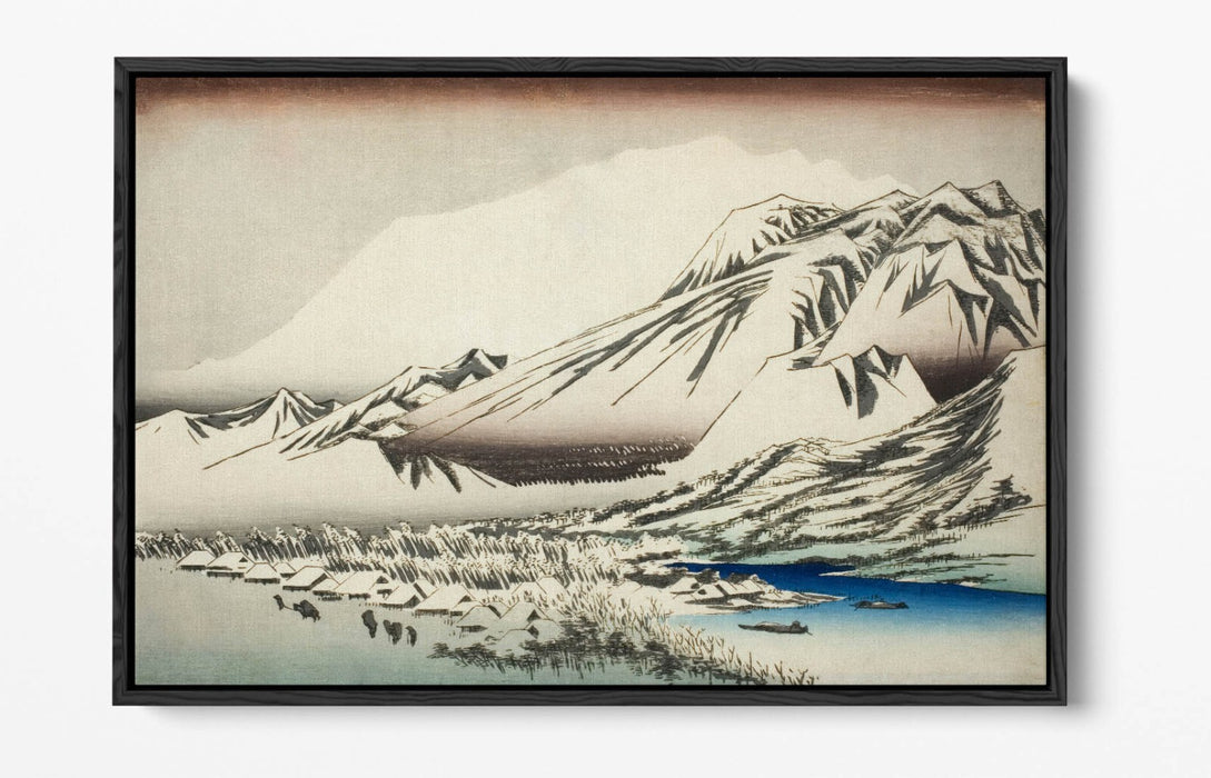 Float Effect Canvas - Mount Hira Painting by Utagawa Hiroshige | Premium Japanese Art Print