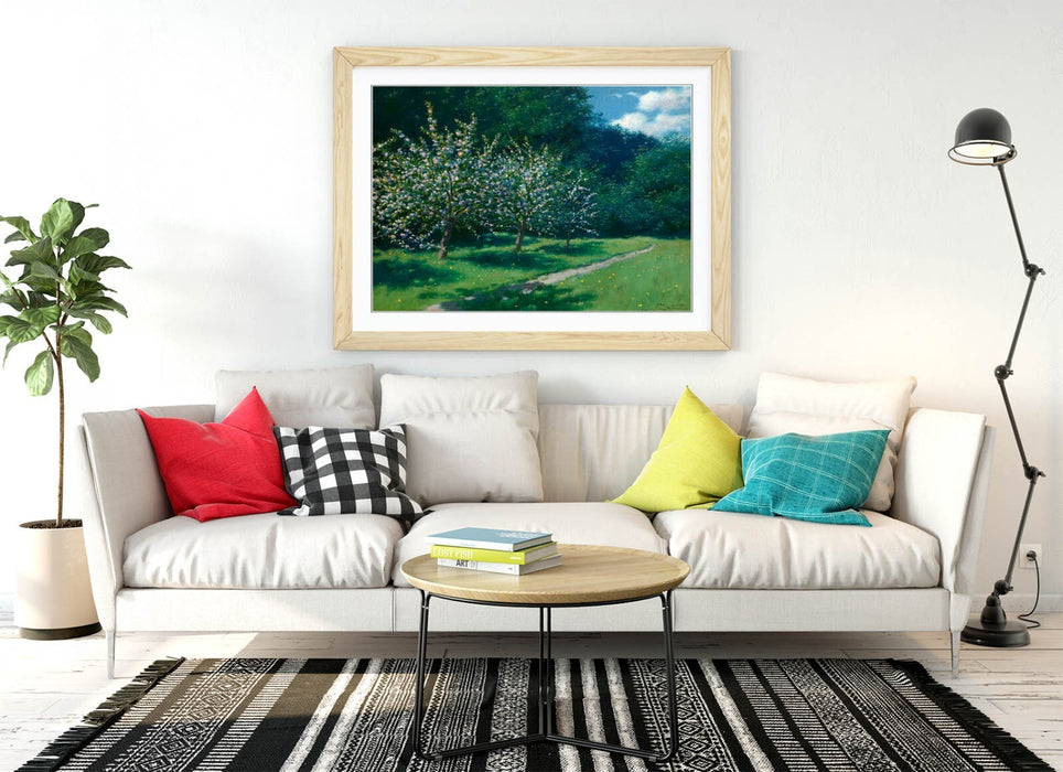 Framed Wall Art - Stanislaw Witkiewicz Apple Trees Painting | Matte Paper Print