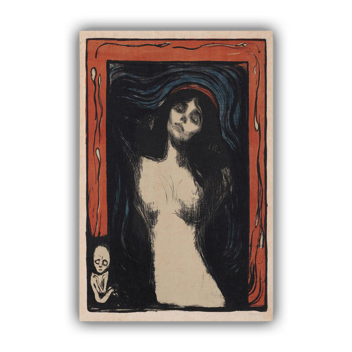 Munch Canvas Wall Art – Edvard Munch Madonna Art Print on Premium Canvas