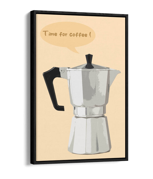 Moka Pot Canvas Art – Handmade Float Effect Canvas With Custom MDF Frame