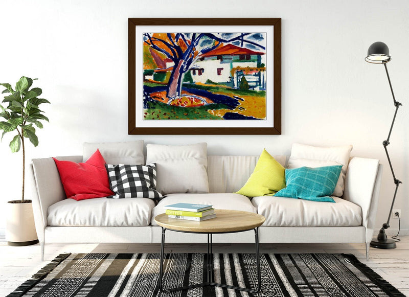 Framed Wall Art - Henry Lyman, Sayen Blue Tree | Handmade UK Framed Print