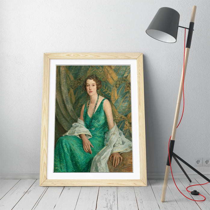 Framed Wall Art Poster – Portrait Wall Art with Wood Grain Frame, Ready to Hang