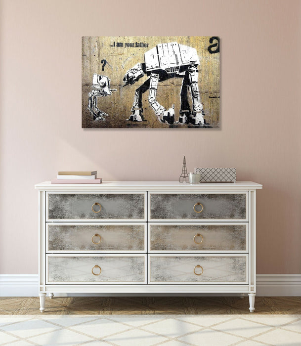 BANKSY CANVAS WALL ART PRINT ARTWORK STREET GRAFFITI - I AM YOUR FATHER