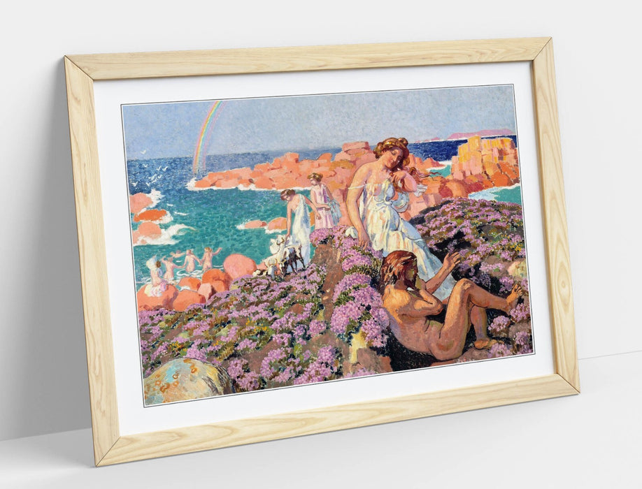 Framed Wall Art Poster - Maurice Denis Ulysses Art Print | Matte Paper, Woodgrain Frame