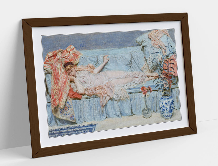 Framed Wall Art - Albert Joseph Moore Lilies Poster Print on Matte Paper