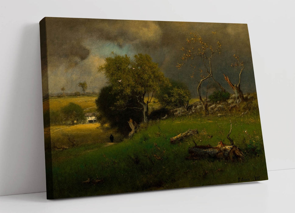 Canvas Wall Art - George Inness Storm Painting Print | Handmade Vibrant Artwork