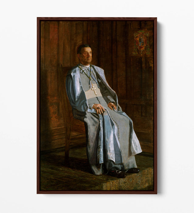 THOMAS EAKINS, ARCHBISHOP DIOMEDE FALCONIO -FLOAT EFFECT CANVAS WALL ART PRINT
