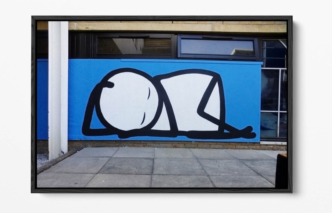 Canvas Wall Art – Stik Graffiti Wall Print With Float Effect & Vibrant Colors