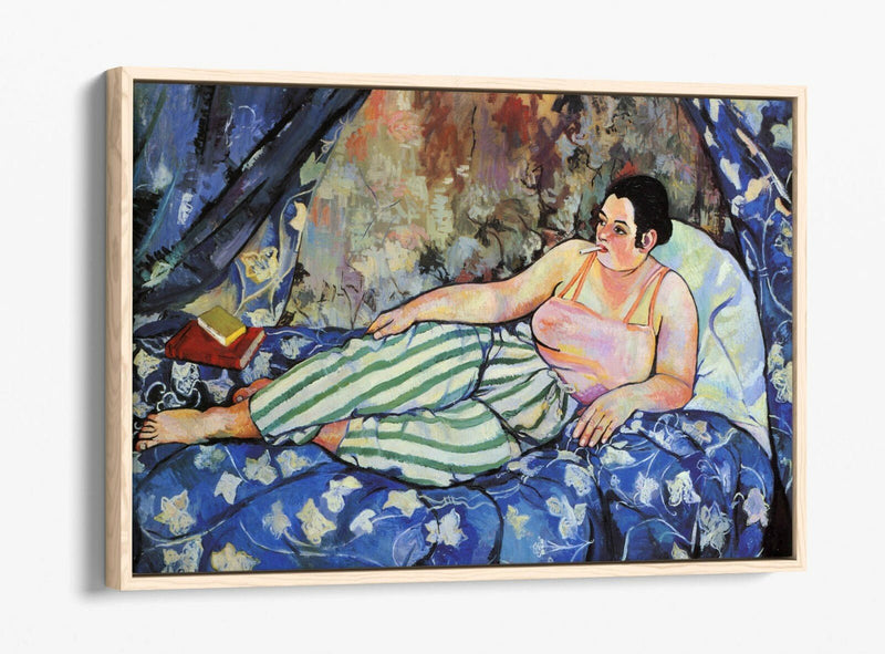 Float Effect Canvas Art - Suzanne Valadon Blue Room Artwork | Handmade UK Canvas Print