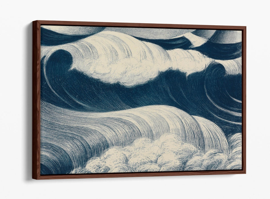 Canvas Wall Art – Wave Art Decoration | Handmade Float Effect Canvas Print