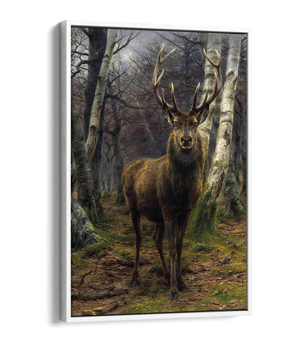 Float Effect Canvas Art - Rosa Bonheur King of The Forest Premium Wall Print