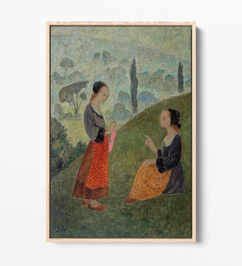 Float Effect Canvas Art - Paul Serusier Morning Mists Painting on MDF Frame