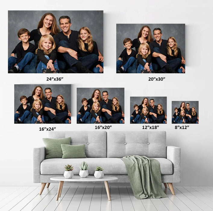 Personalised Canvas Print – Custom Photo Canvas With Deep 30mm Frame, 12x8 to 47x32in