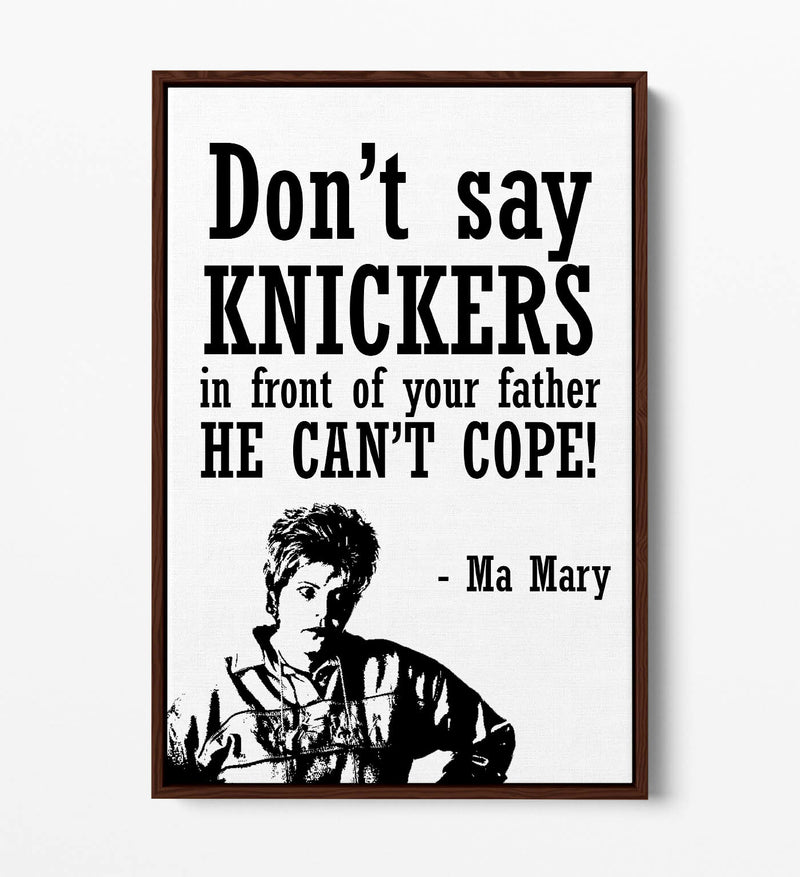 Float Effect Canvas Art – Handmade UK Canvas With Funny Quote Inspired By Derry Girls