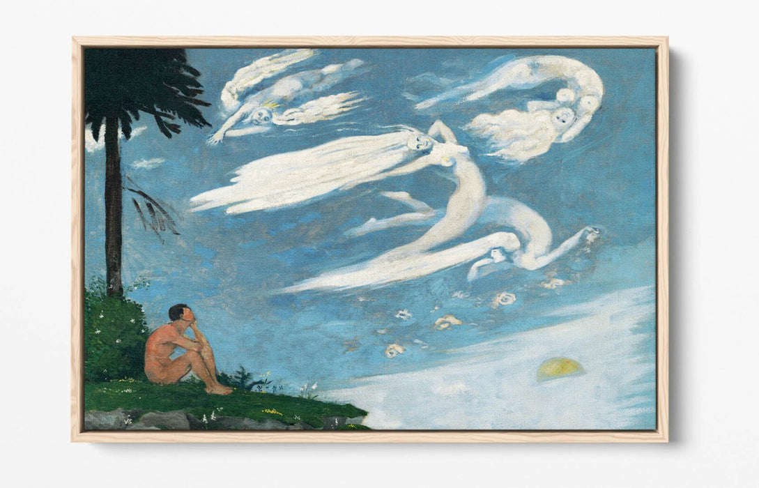 ARNOLD PETER WEISZ-KUBINCAN, COMPOSITION -FLOAT EFFECT CANVAS WALL ART PRINT