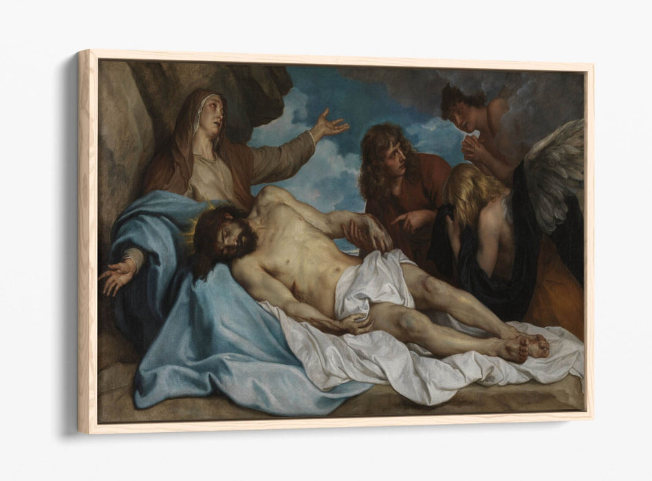 ANTHONY VAN DYCK, LAMENTATION OF CHRIST -FLOAT EFFECT CANVAS WALL ART PRINT