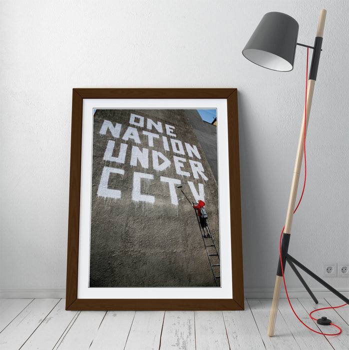 Banksy Framed Art – Graffiti Wall Decor | Urban Street Art Poster Print