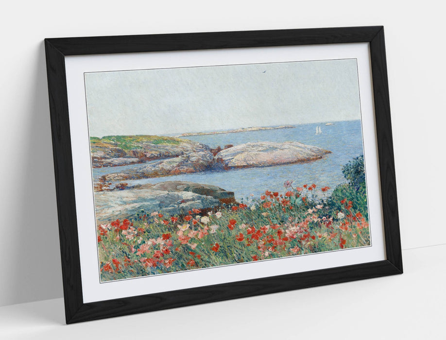 Framed Wall Art Poppies Isle Of Shoals Print – Handmade Matte Paper Poster
