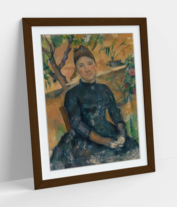 PAUL CÉZANNE, MADAME CÉZANNE IN GREENHOUSE -FRAMED ART PICTURE PRINT ARTWORK