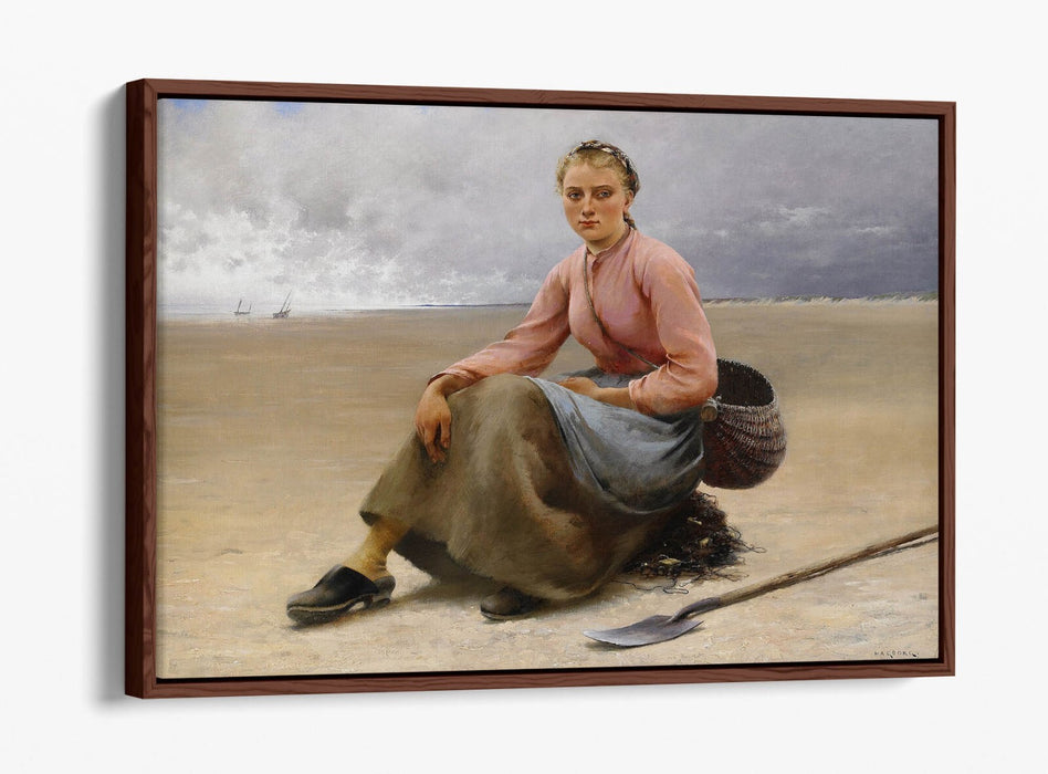 Canvas Wall Print - Oyster Picker Float Effect Canvas Art With Premium Frame