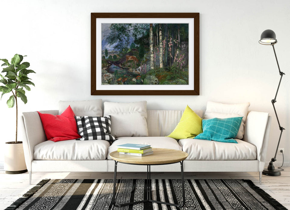 Framed Wall Art – Nikolai Astrup Foxgloves Painting | Handmade Wall Decor UK