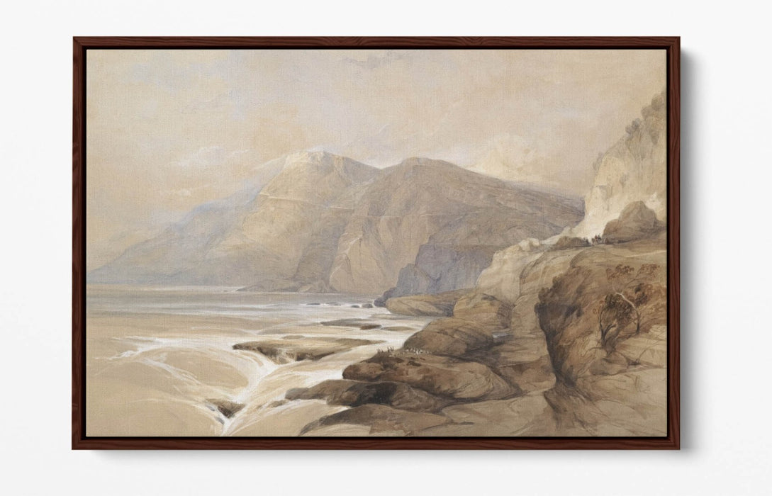 Float Effect Canvas Art - Coast Of Syria Handmade Canvas Wall Art Print
