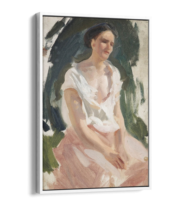 Float Effect Canvas Art – Woman Figure Canvas Print | Premium Varnish Finish