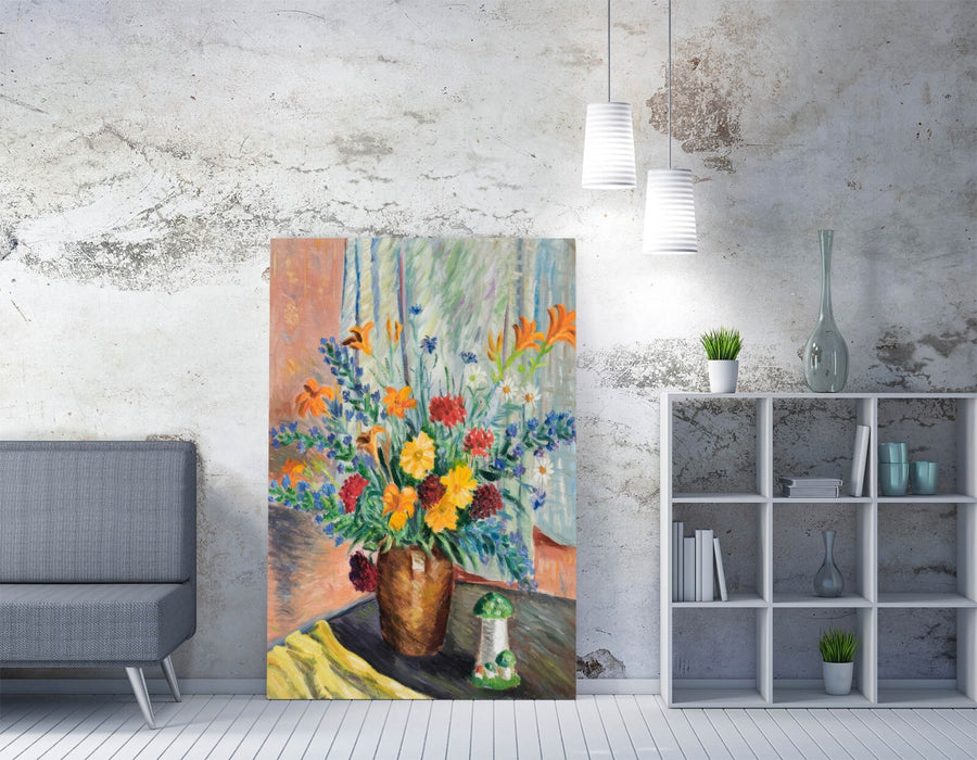 KRISTJAN TEDER, FLOWERS -CANVAS WALL ARTWORK PICTURE PRINT
