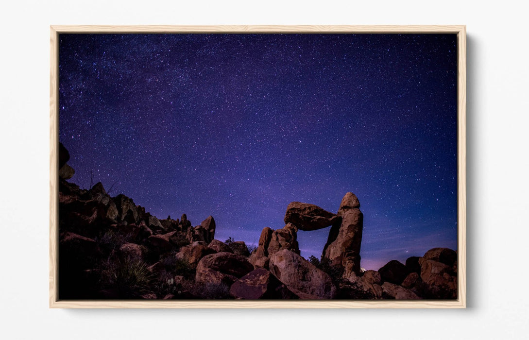 Canvas Wall Art – Night Sky Stars Float Effect Bedroom Decor with Custom Deep Frame