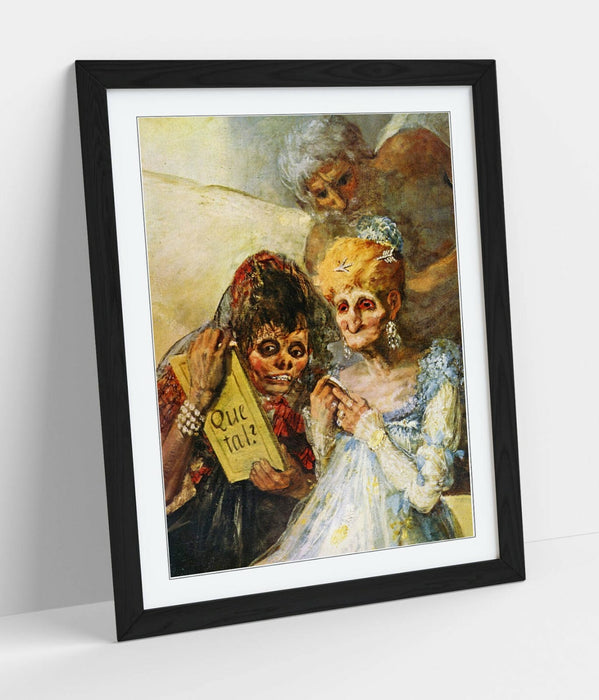 Framed Art Poster - Francisco Goya Wall Art Print With Natural Wood Frame