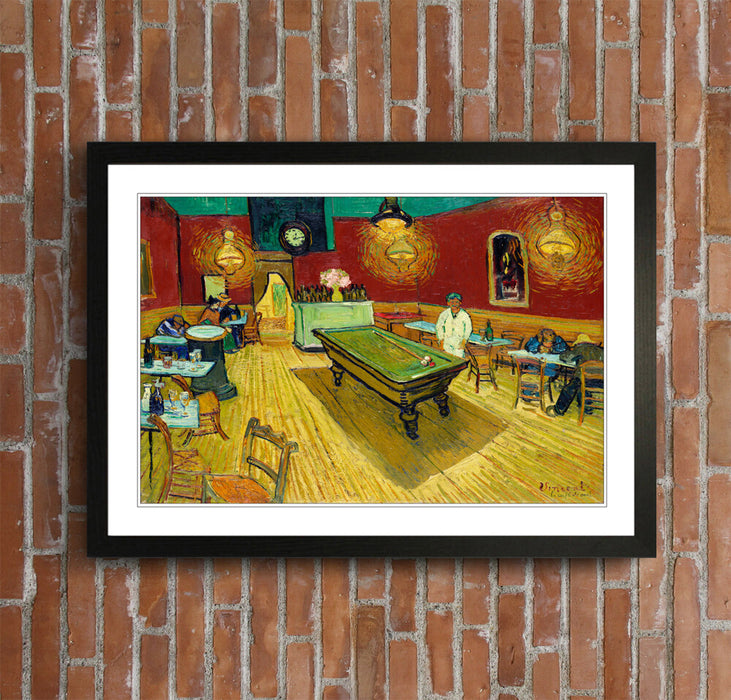 Van Gogh Wall Art - The Night Cafe Classic Framed Art Poster With Quality Wood Frame