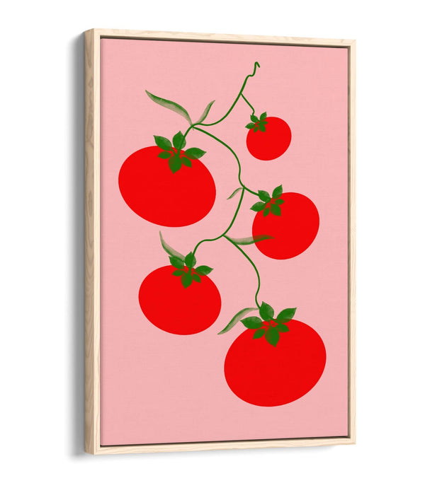 VINE TOMATOES TRENDY MINIMALIST KITCHEN  -FLOAT EFFECT CANVAS WALL ART PRINT