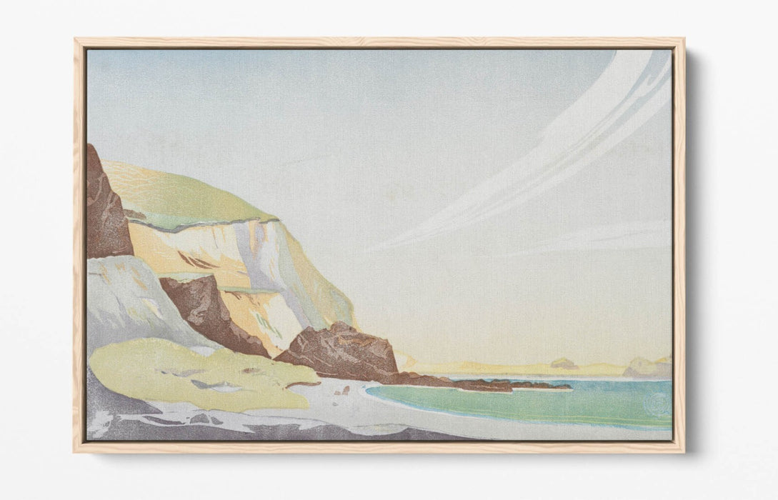 Float Effect Canvas Art - William Cooch Houghton Bay | Premium Varnish Finish