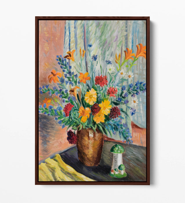 KRISTJAN TEDER, FLOWERS -FLOAT EFFECT CANVAS WALL ART PRINT