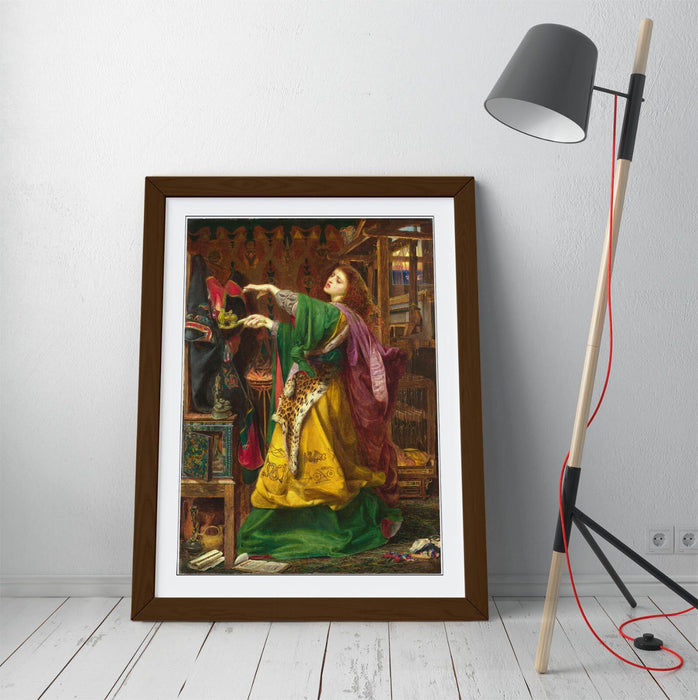 Framed Wall Art - Frederick Sandys Morgan Le Fay Poster Print With Handmade UK Frame