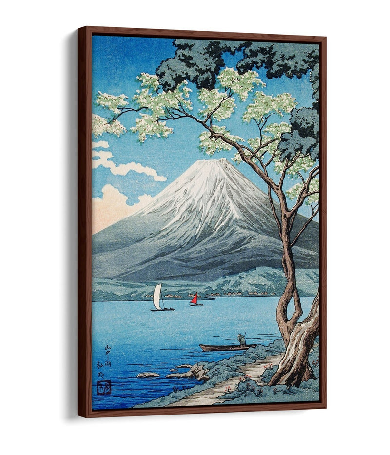Float Effect Canvas Art – Mount Fuji Print With Custom Deep Frame, Vibrant Wall Decor