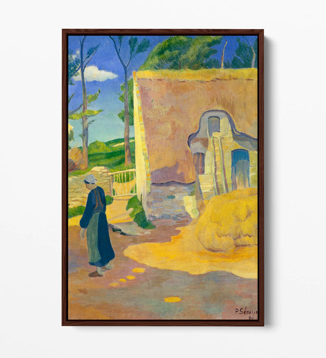 PAUL SERUSIER, FARMHOUSE AT LE POULDU -FLOAT EFFECT CANVAS WALL ART PIC PRINT