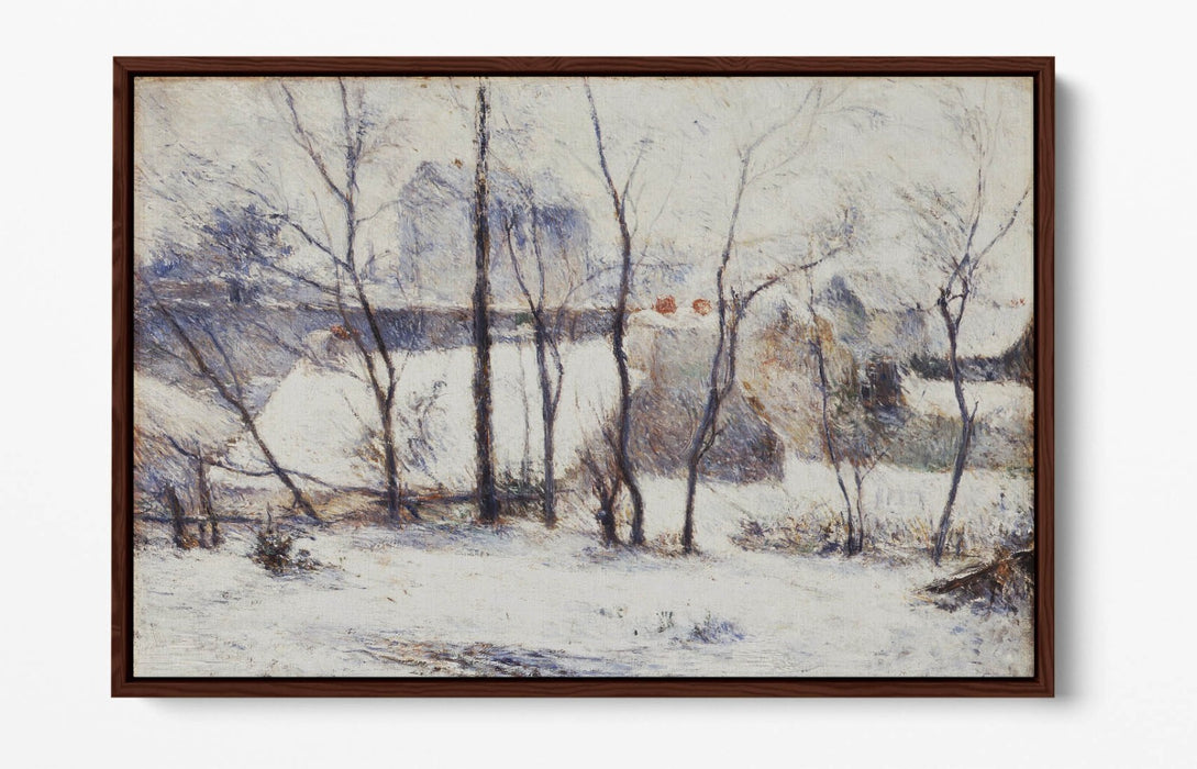 Float Effect Canvas Art - Paul Gauguin Winter Landscape Painting | Handmade, Ready To Hang